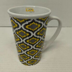 22 oz Mega Mug Psalms /Bible Verse Yellow 2015 Boston Warehouse Coffee Mug